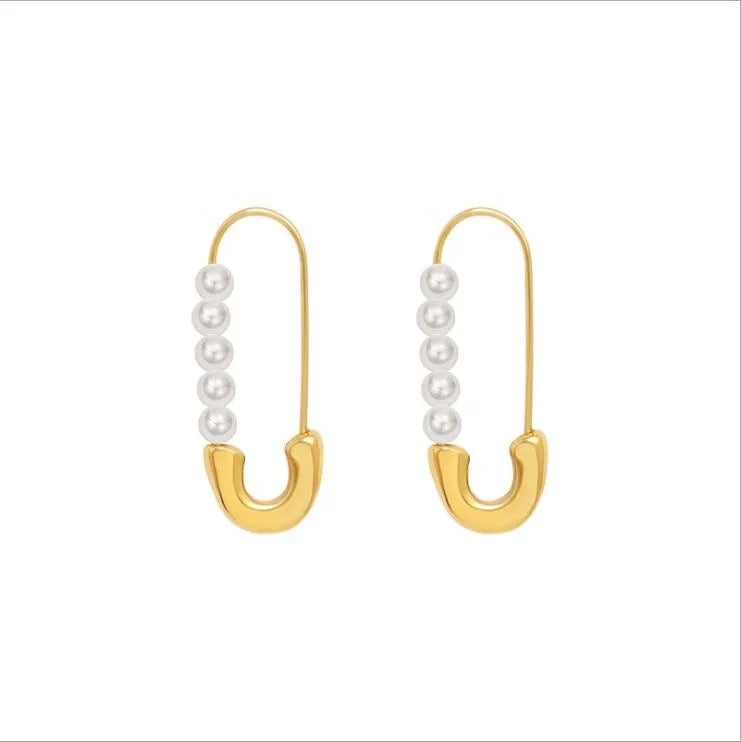 Pearl Pin Earrings