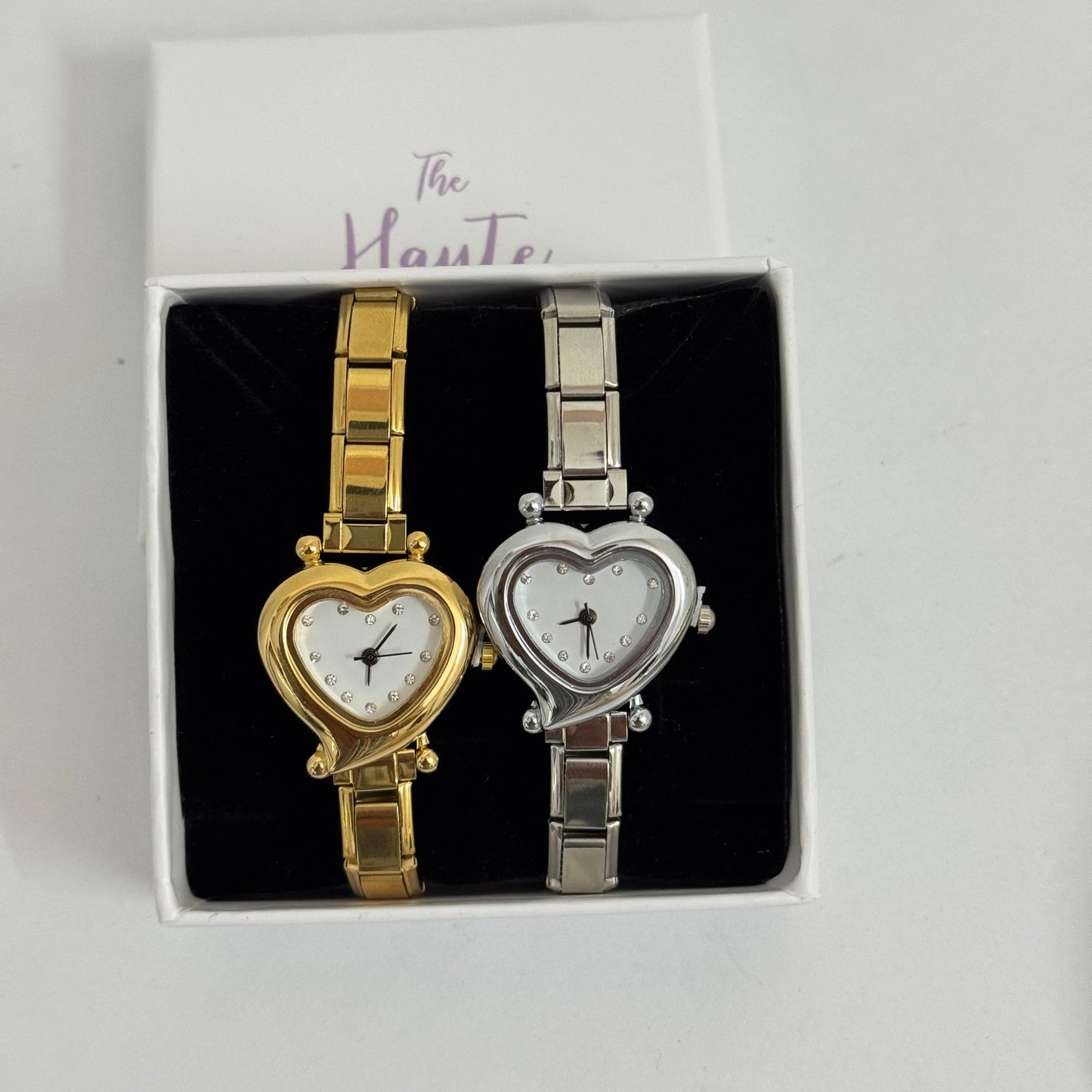 Silver Heart Italian Charm Watch
